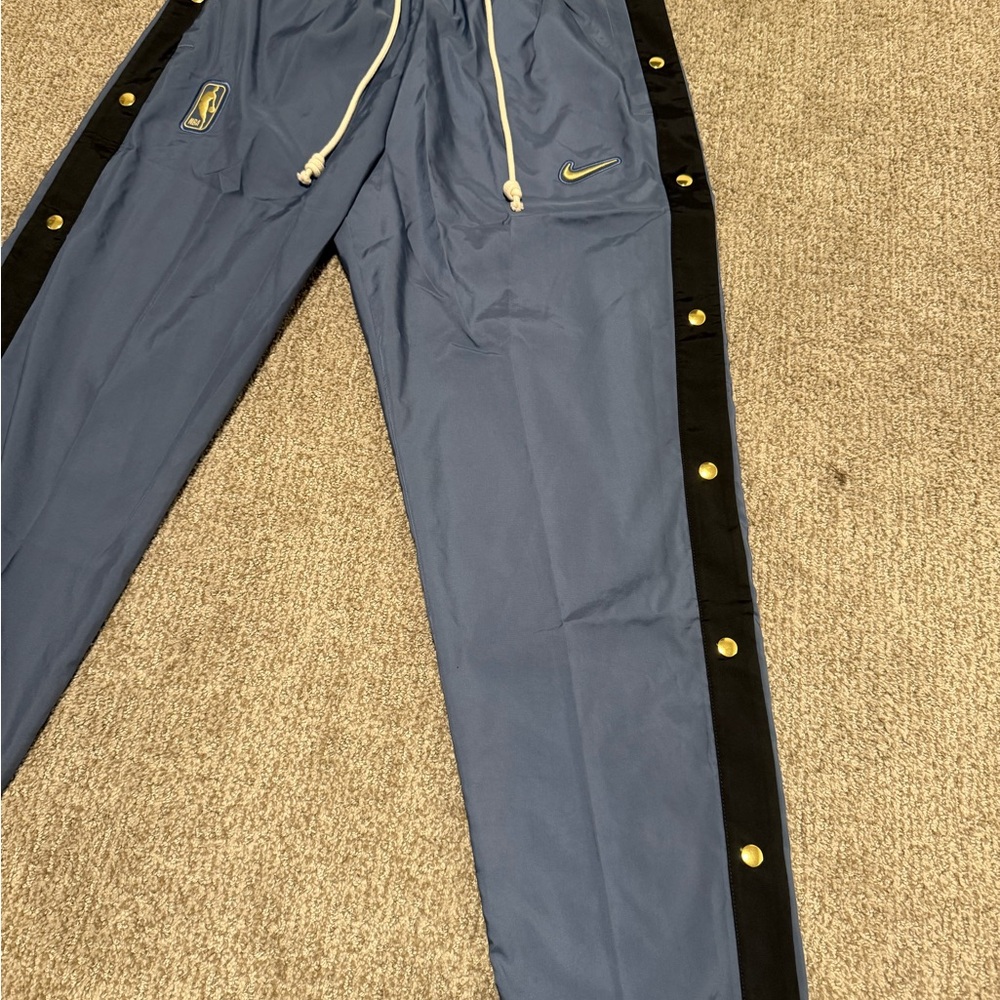 Nike Blue and Black Men's basketball tear away pants